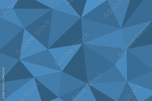 Fototapeta Naklejka Na Ścianę i Meble -  background of light blue and navy blue triangles