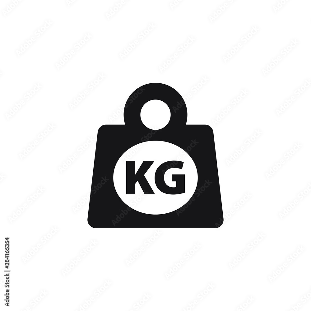 Weight kilogram icon vector isolated Weight kilogram icon vector isolated