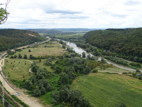 aerial view of the village