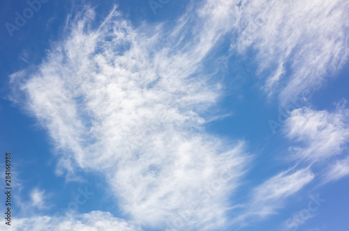 background of white clouds on blue sky