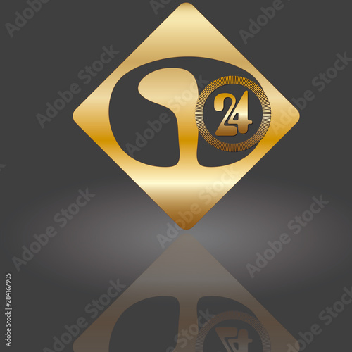 n 24 aufgeblasen