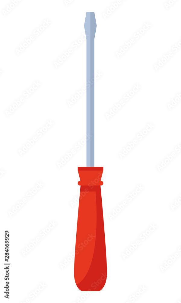 Screwdriver construction tool symbol isolated Screwdriver construction tool symbol isolated