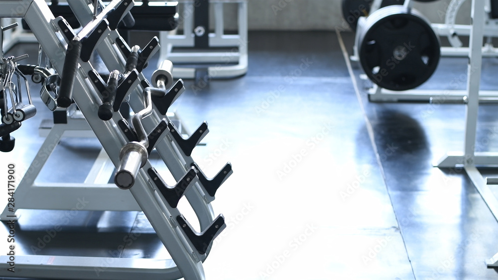 Fototapeta premium The fitness machine is in the gym.