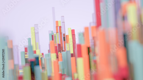 Geometry abstract background. 3d illustration  3d rendering.