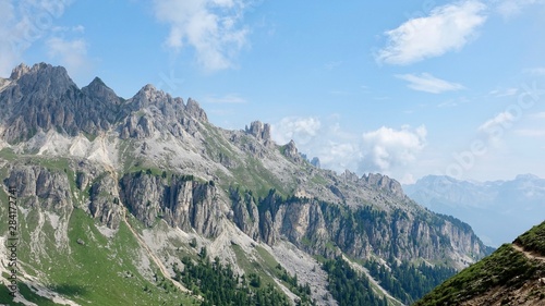 Wanderung im Rosengarten, Dolomiten Südtirol, Hochgebirge