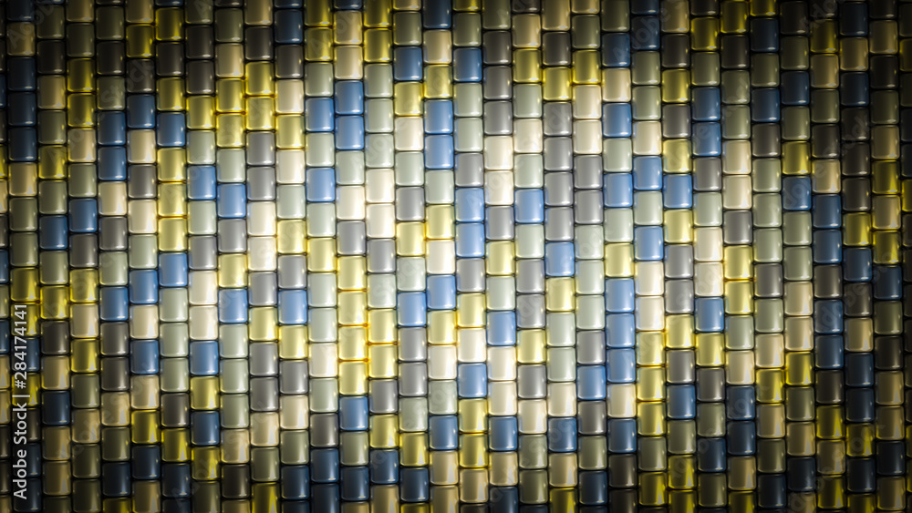 Fototapeta premium Beautiful background with beads. 3d illustration, 3d rendering.