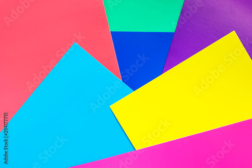 Abstract background of multicolored paper.