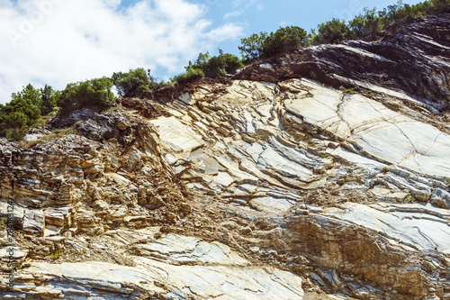 Beautiful mountain landscape on sunny summer day. Montenegro, Albania, Dinaric Alps Balkan Peninsula. Сan be used for postcards, banners, posters, posters, flyers, cards. photo