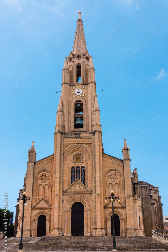 Ghajnsielem parish church, Gozo, Malta