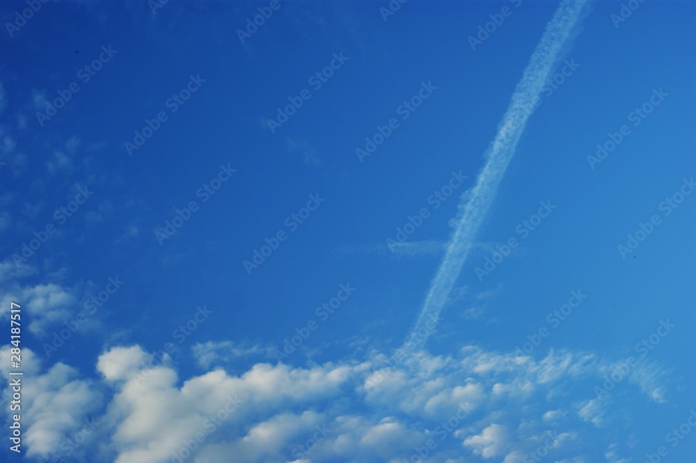 Blue sky with clouds nature for background. Pattern of clouds in the blue sky. Blue sky with clouds nature for background. Pattern of clouds in the blue sky.