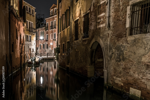 Summer midnight in the center of Venice #284187599