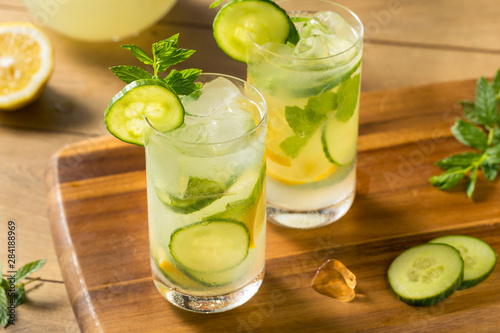Homemade Cucumber Mint Lemonade