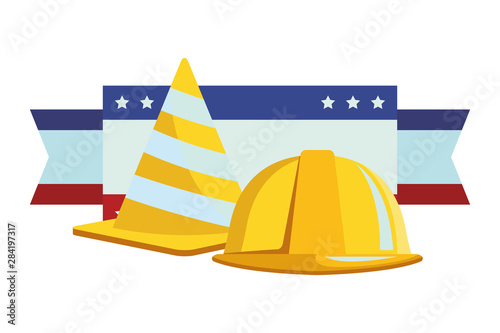 Construction tools and equipment cartoons