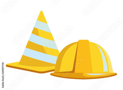 Construction tools and equipment cartoons
