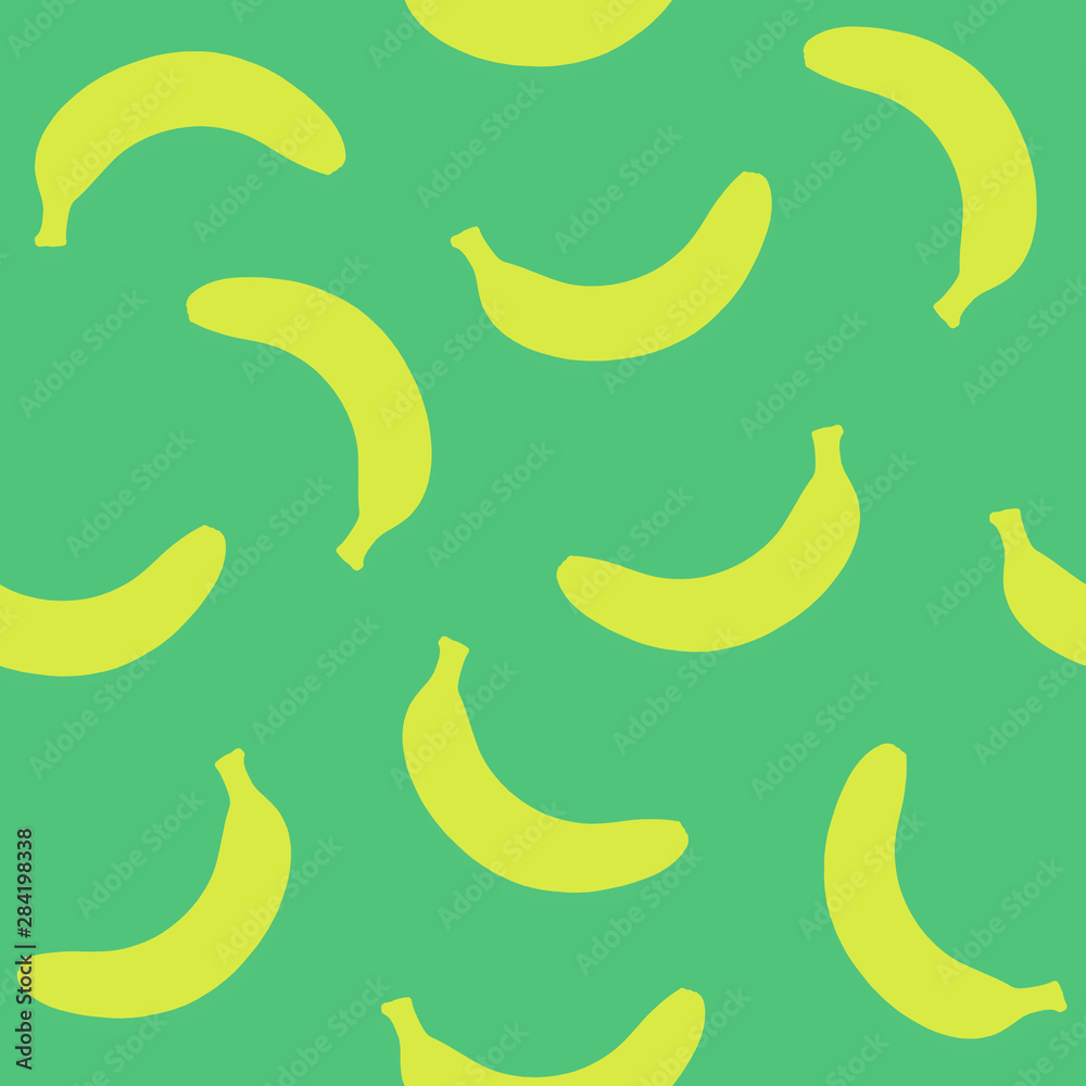 seamless pattern with yellow bananas