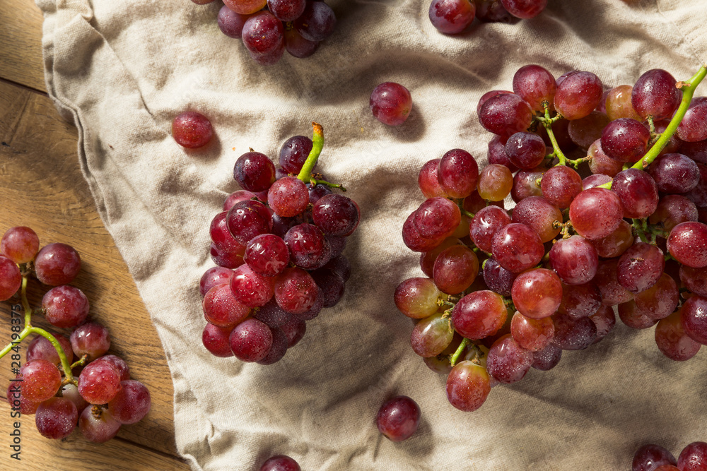 Raw Red Organic Grapes Raw Red Organic Grapes