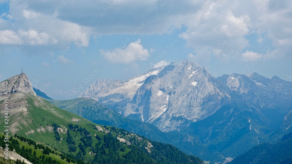Hochgebirgswandern am Sella Joch /Seiser Alm, Dolomiten