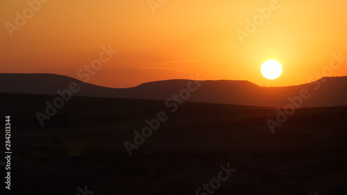 Africa sunset landscape 