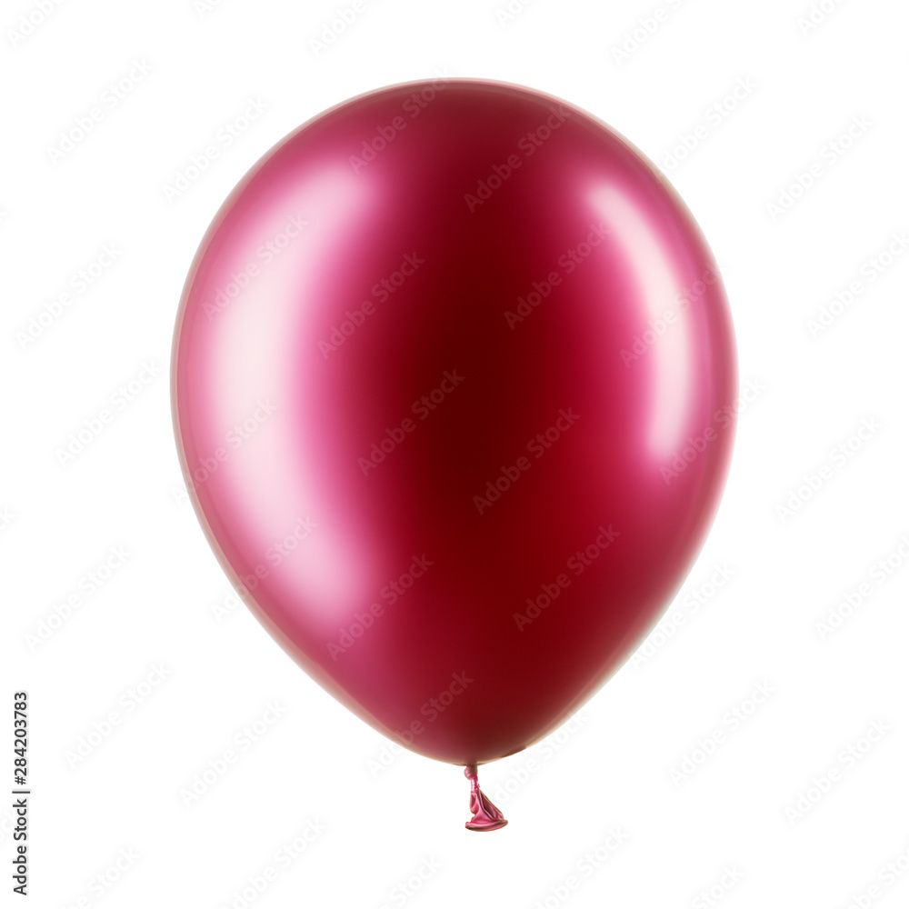 Single deep pink helium balloon, element of decorations Single deep pink helium balloon, element of decorations