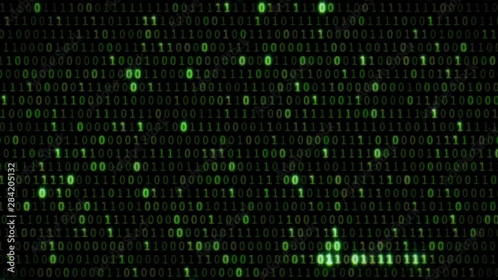 Fast moving green coded numbers in HD 1920x1080 matrix Fast moving green coded numbers in HD 1920x1080 matrix