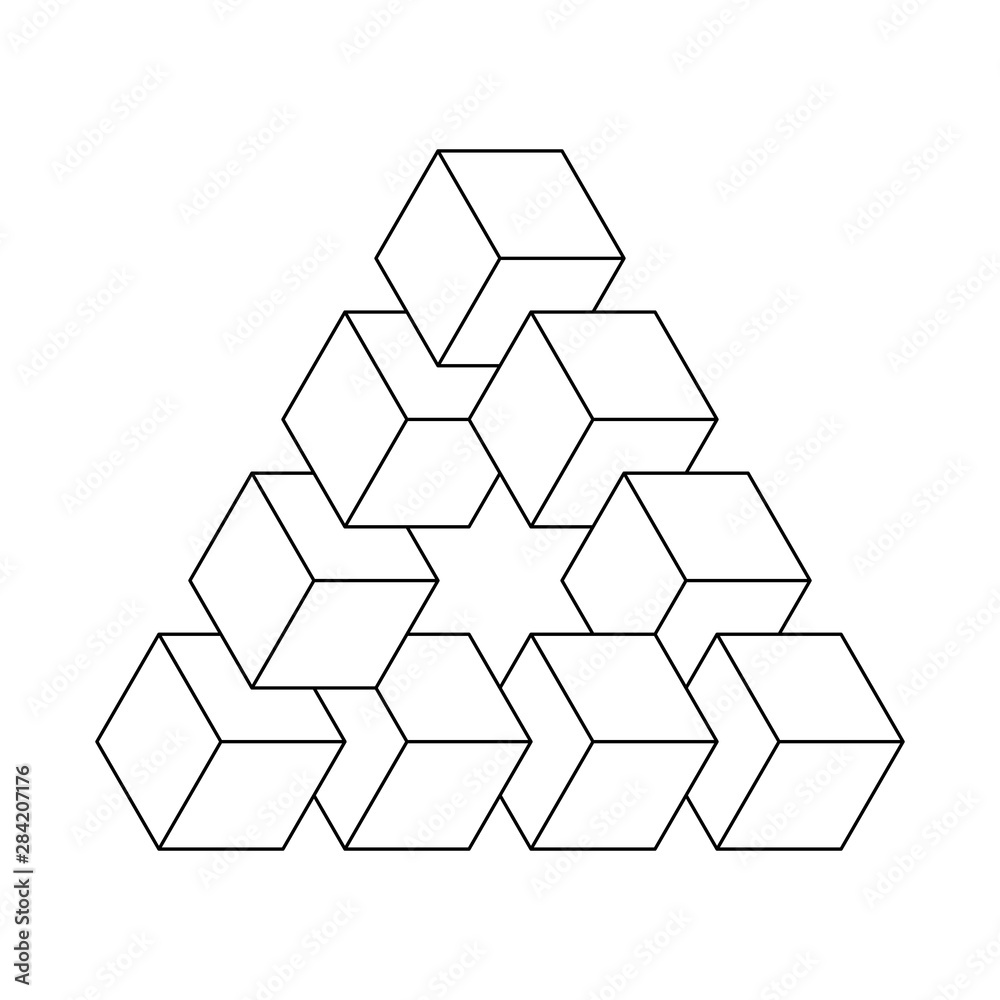 3d Triangle Click 3d Triangle Illusion