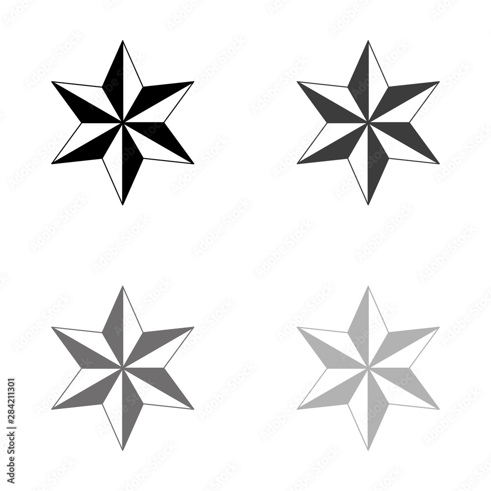 Obraz premium .star - black vector icon