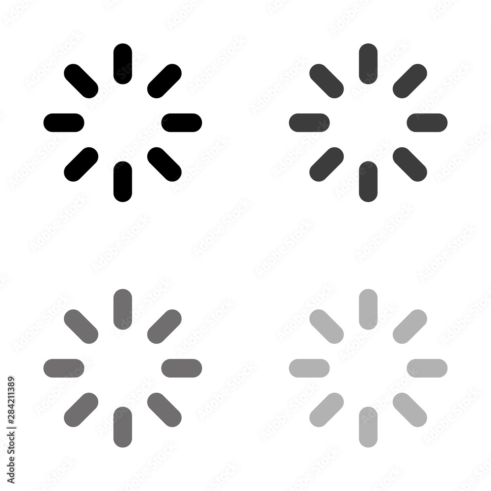 .Loading - black vector icon .Loading - black vector icon