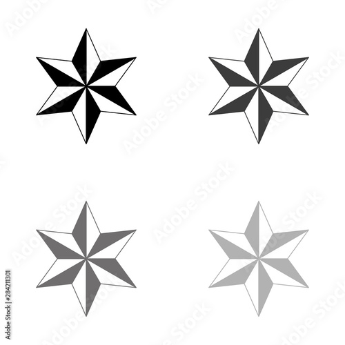 .star - black vector icon