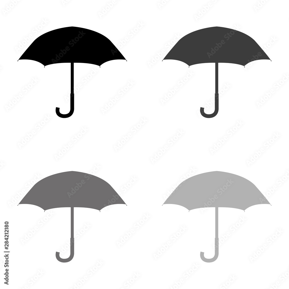 .Umbrella - black vector icon