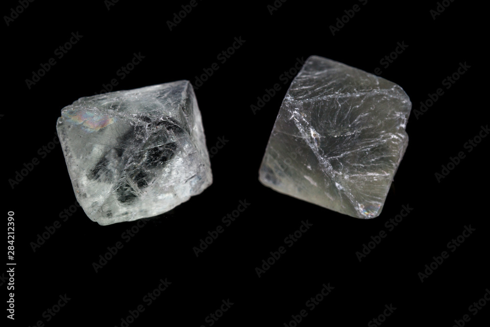 macro mineral fluorite stone on balck background macro mineral fluorite stone on balck background
