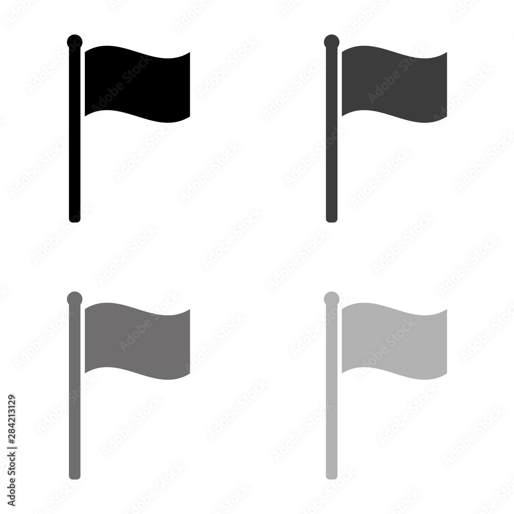 .flag - black vector icon .flag - black vector icon