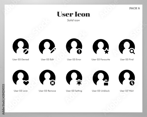 User icons Solid pack