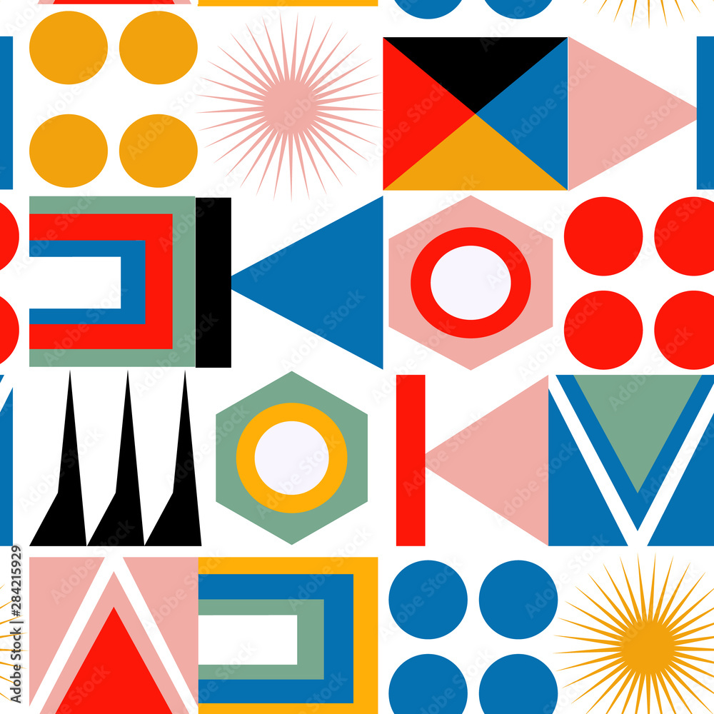 abstract geometric pattern seamless design illustration