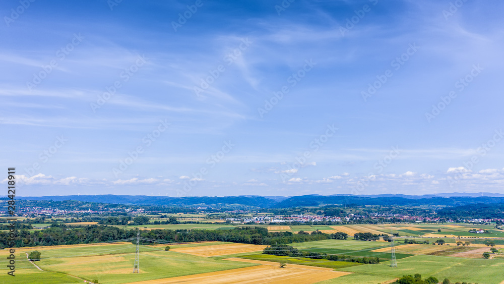 Obraz premium aerial view of Kaiserstuhl area south Germany