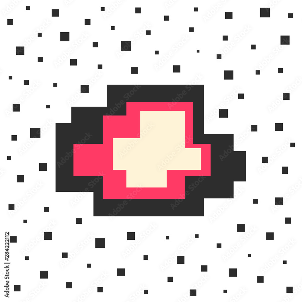 Vector pixel speech bubble. Message box with space for text. Vector pixel speech bubble. Message box with space for text.
