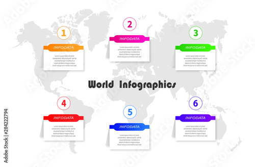Infographics for business, presentation, project, template, representation, etc.