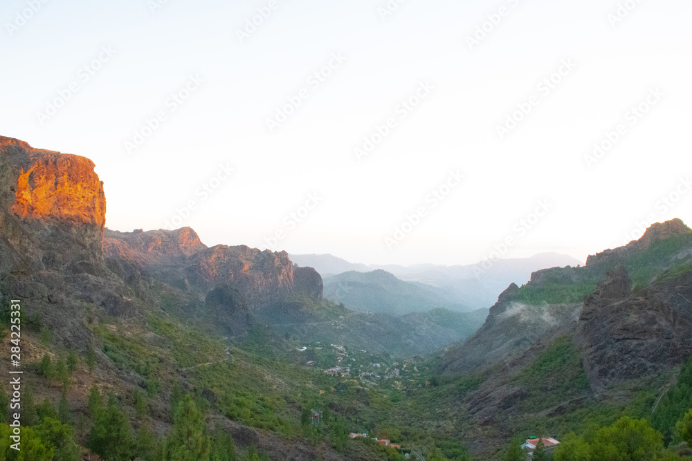 Naklejka premium Gran Canaria Landscape from the island peak