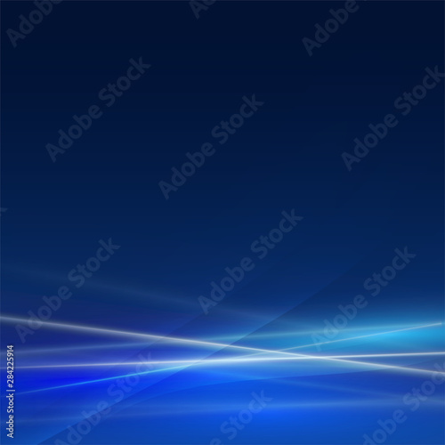 Gradient light on blue background for business or technology presentation, vector illustration