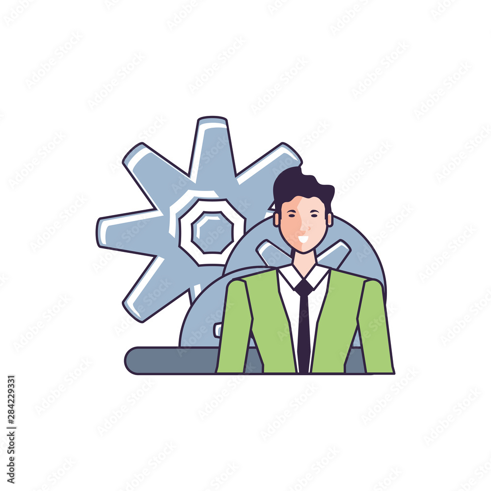 gears pinions machines with businessman gears pinions machines with businessman