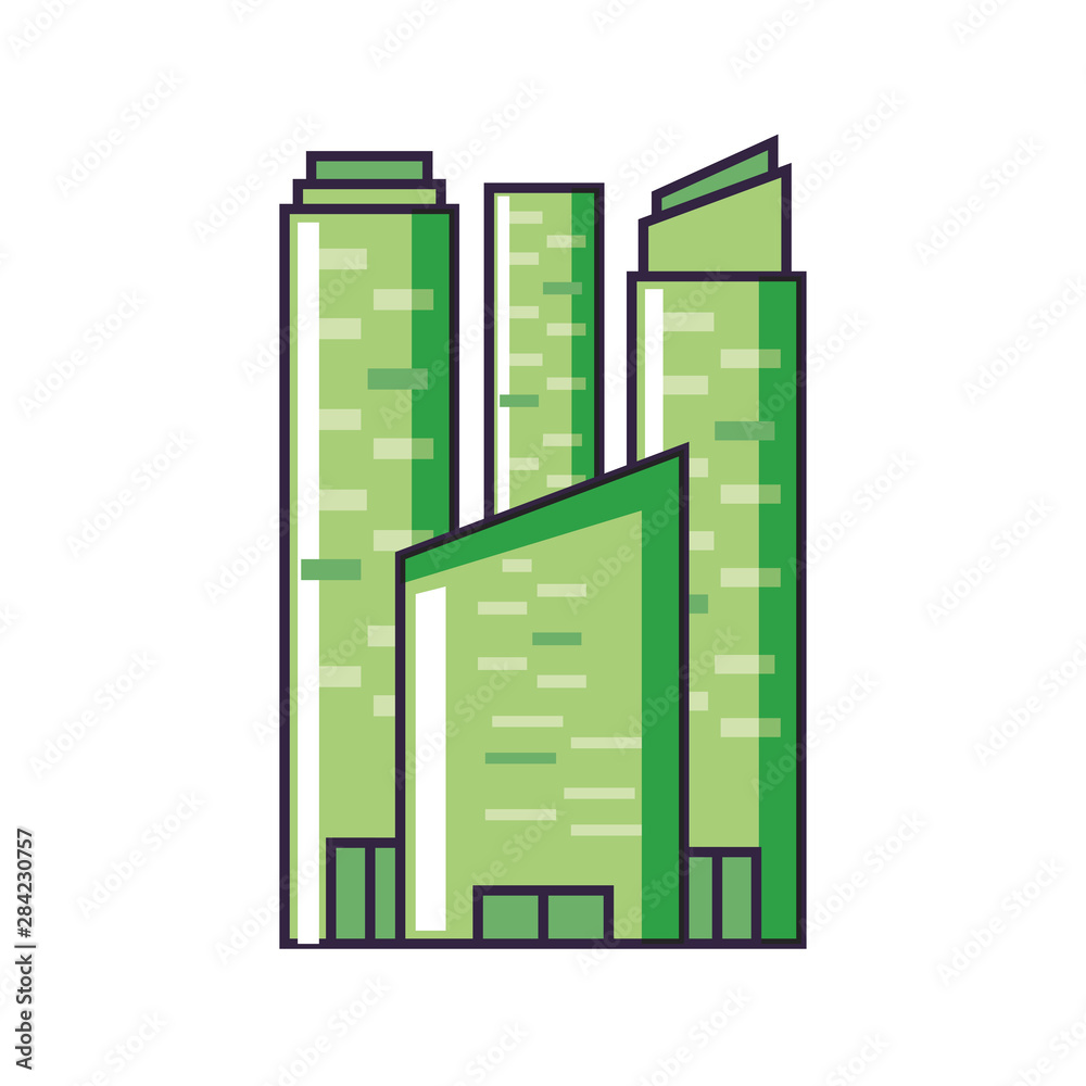 facade building urban isolated icon facade building urban isolated icon