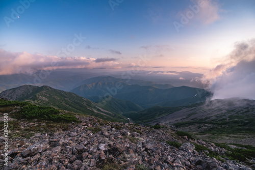 Wide angle mountains