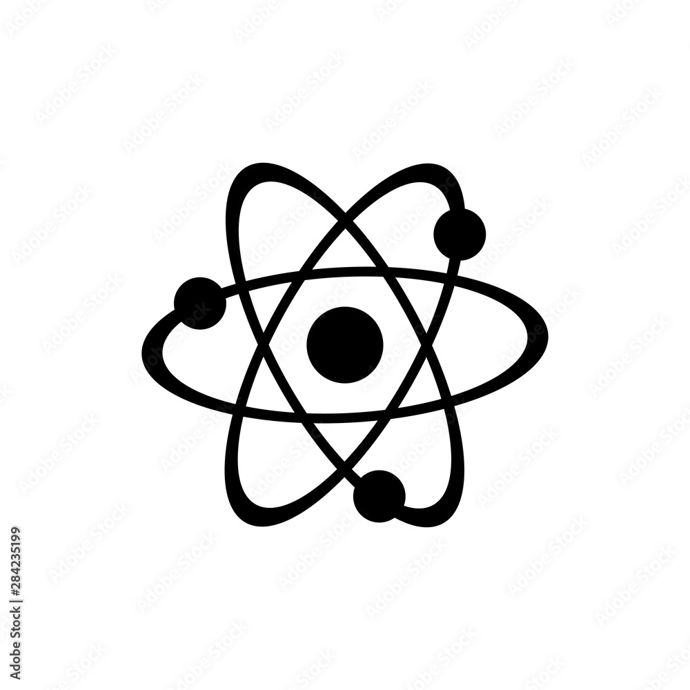 Science atom symbol icon vector EPS 10 illustration Science atom symbol icon vector EPS 10 illustration