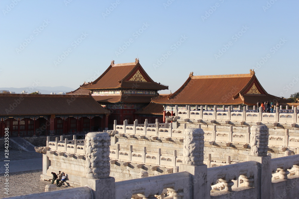Inside the forbidden city in Beijing China