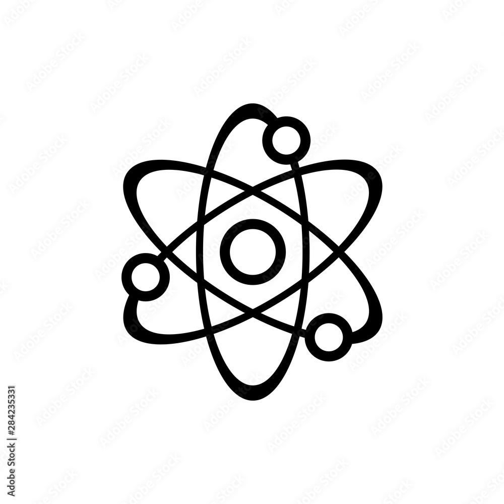 Science atom symbol icon vector EPS 10 illustration Science atom symbol icon vector EPS 10 illustration