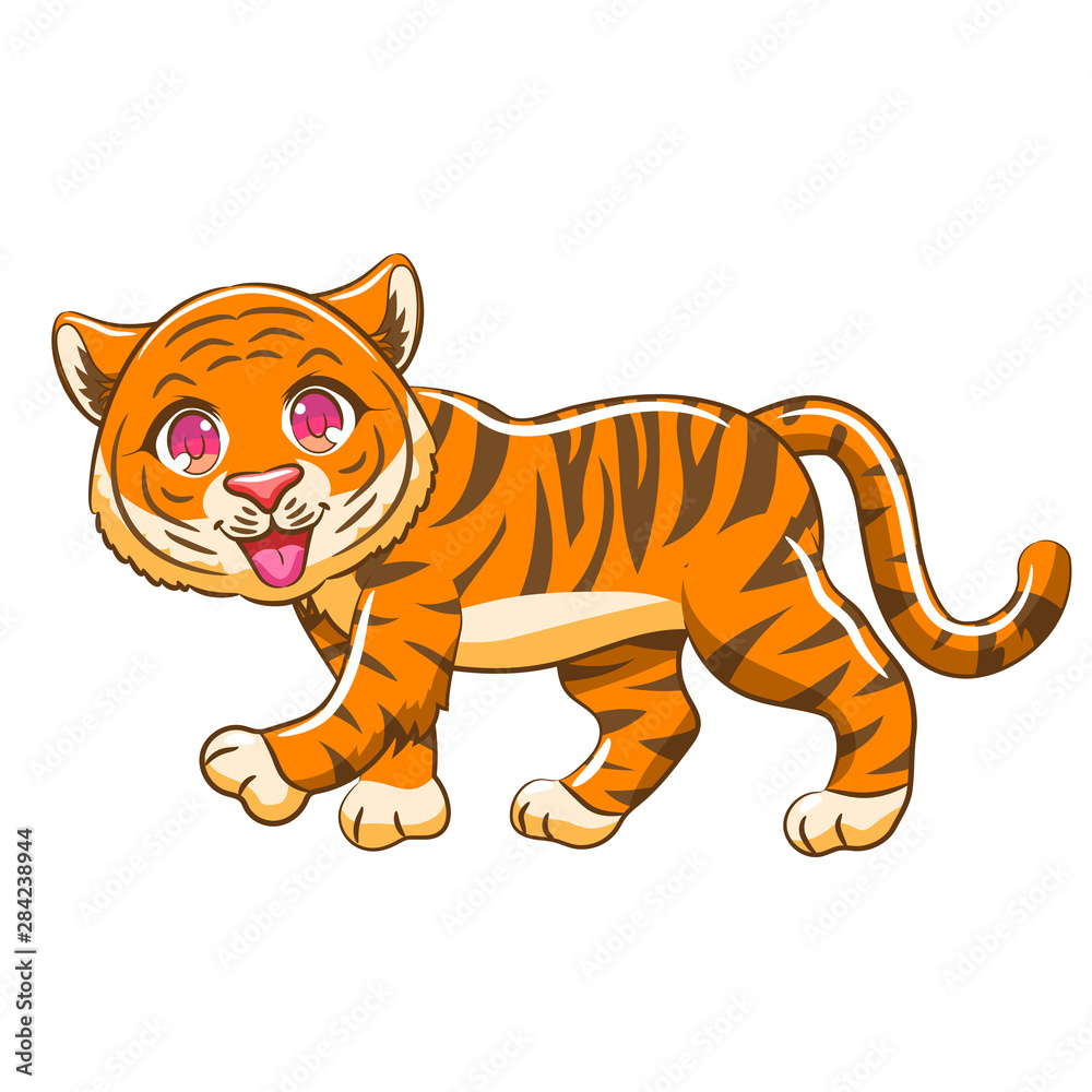 Tiger vector graphic clipart design Tiger vector graphic clipart design