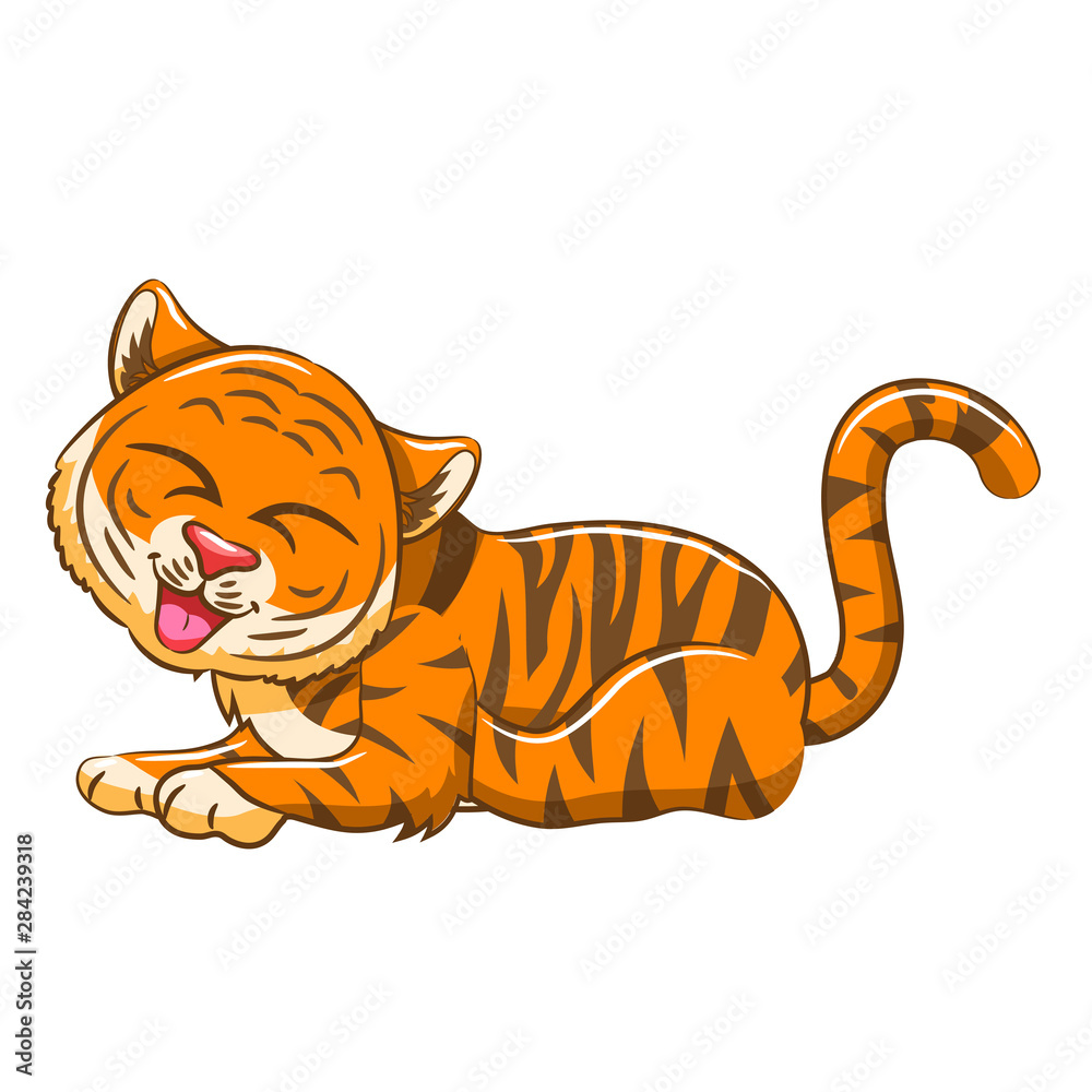 Obraz premium tiger vector graphic clipart design