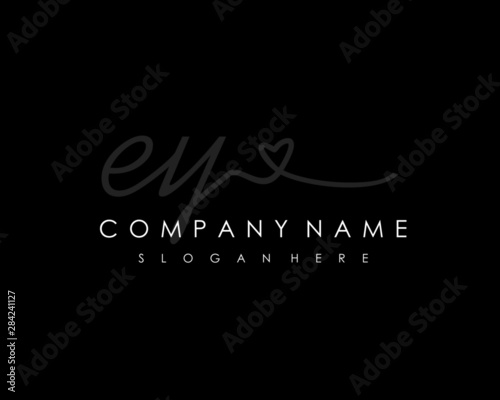 EY Initial handwriting logo vector
