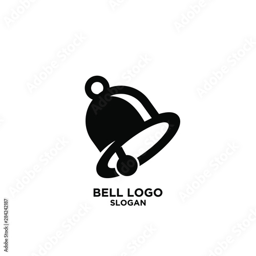 bell vintage black logo icon design vector illustration