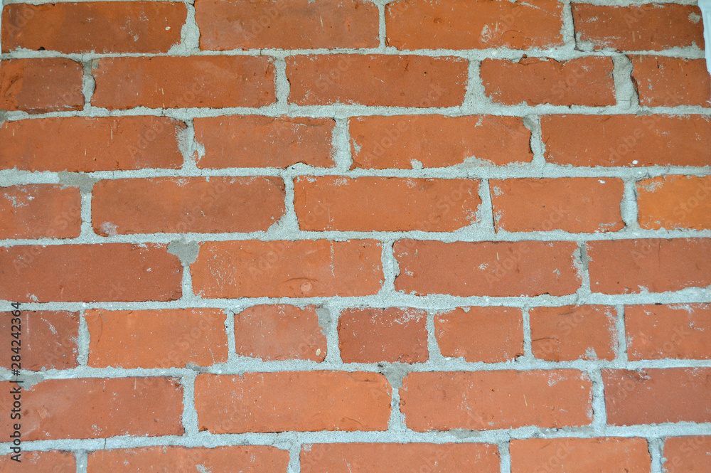 Obraz premium old red brick wall background