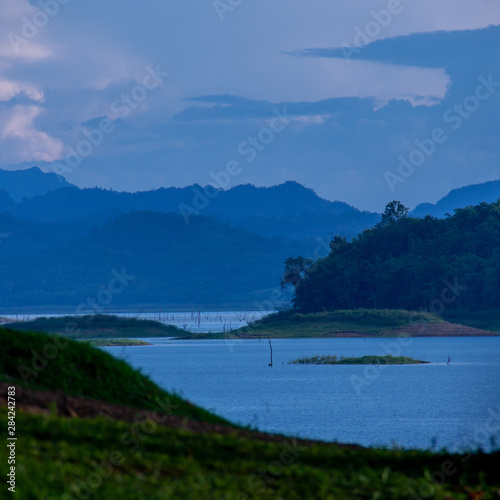 Beautiful Lake and Mountains in Thailand © Andrew